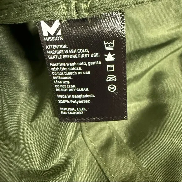 Mission Sun Defender‎ Cooling Hat Neck Guard Flap Wide Brim UPF 50 Olive Green - Picture 6 of 9